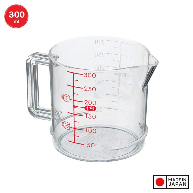 Cốc đong chia vạch làm bánh 300ml dùng để đo, đong định lượng thực phẩm dạng lỏng NHẬT BẢN
