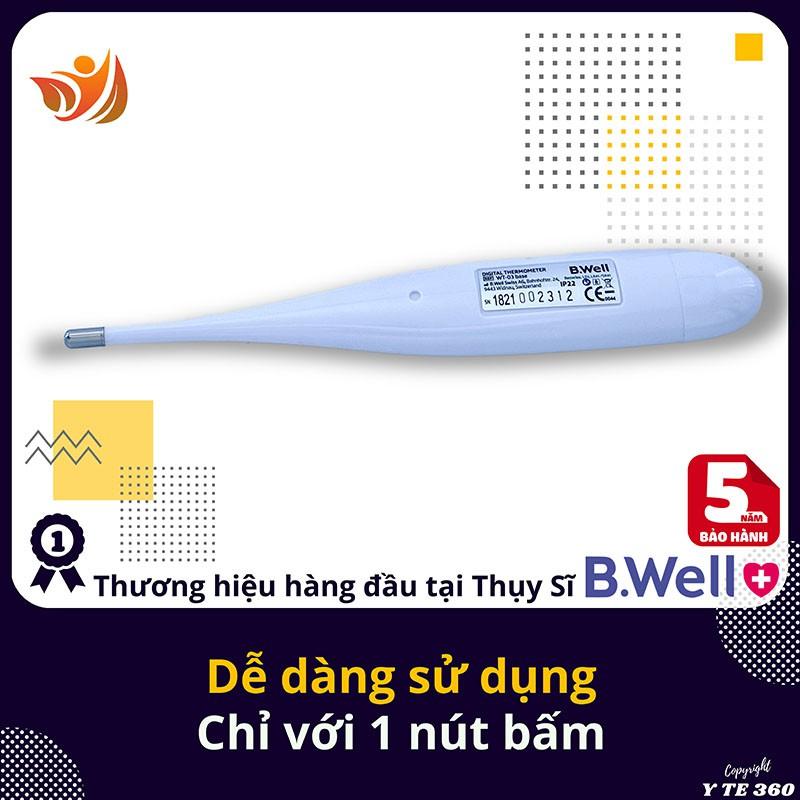 Nhiệt kế điện tử kẹp nách, miệng B Well WT 03 | Sản Xuất Tại Thụy Sĩ