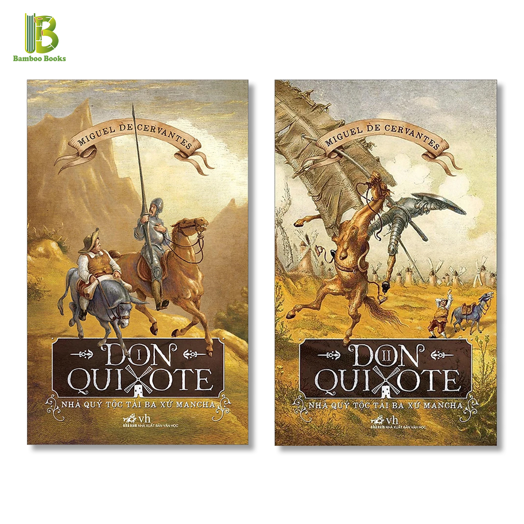 Combo Trọn Bộ - Don Quixote - Nhà Quý Tộc Tài Ba Xứ Mancha - Tập 1 + 2 (Tặng Kèm Bookmark Bamboo Books)