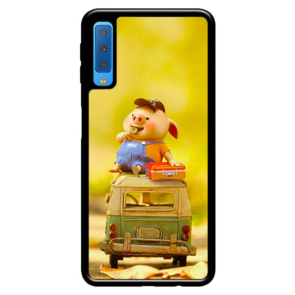 Ốp lưng cho Samsung Galaxy A7 2018  heo 6 - Hàng chính hãng