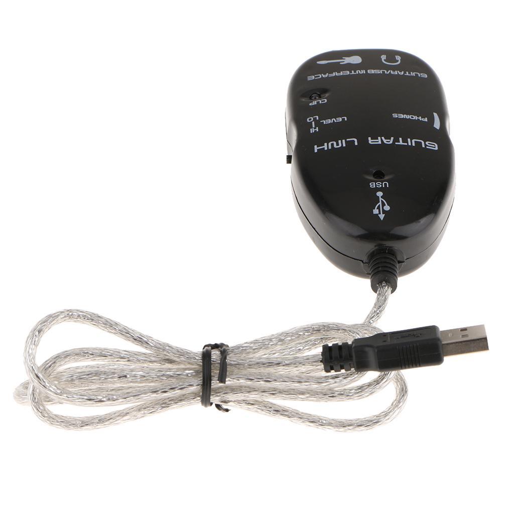 USB Guitar Cable to PC USB Recording Computer Recording Cable for PC