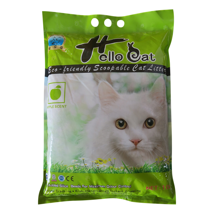 Cát Vệ Sinh Cho Mèo Hương Táo - Hello Cat 10 Lít