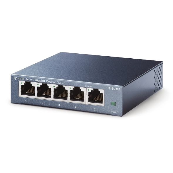 Switch TP-Link TL-SG105 (Gigabit (1000Mbps)/ 5 Cổng/ Vỏ Thép) - Hàng chính hãng