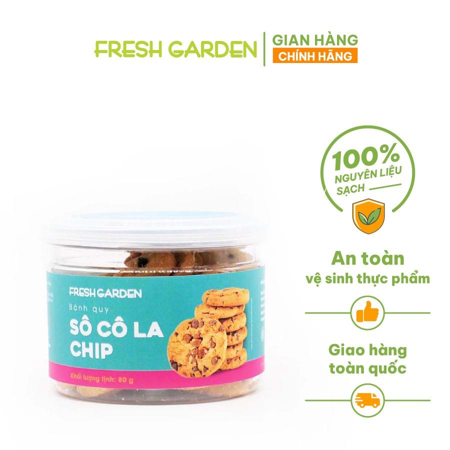 Bánh Quy Soclola Chip FRESH GARDEN Thơm Ngon Giòn Tan Nhiều Dinh Dưỡng Hộp 80g