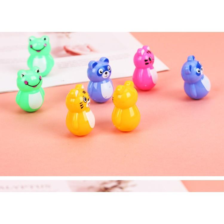 Lật đật hình thú đáng yêu cho bé 4 x 2.5cm - Lật đật phiên bản mini siêu cưng