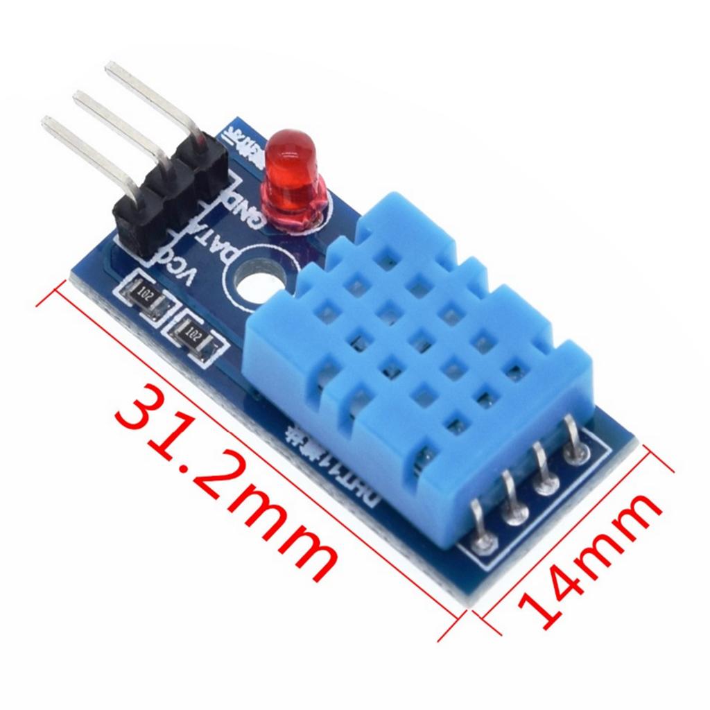 3x Digital DH11 Temp Humidity Sensor Module with Cable for  Kit
