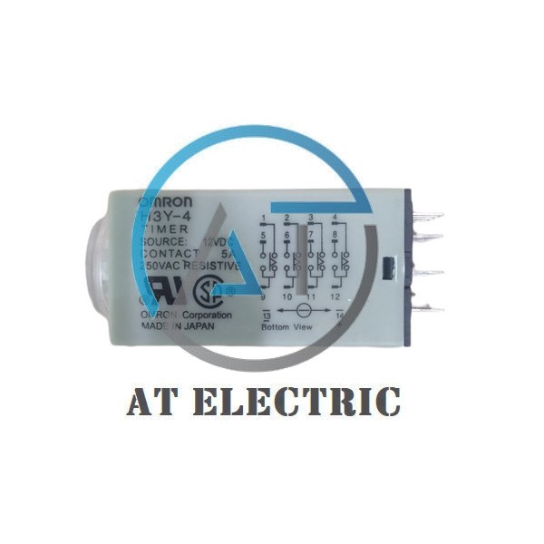 Đồng hồ timer H3Y-4 DC12 10S