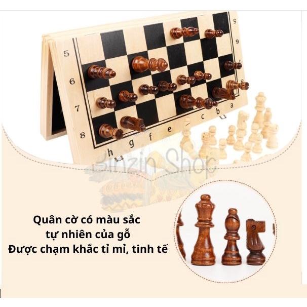 Bộ cờ vua nam châm bằng gỗ cao cấp size 39cm