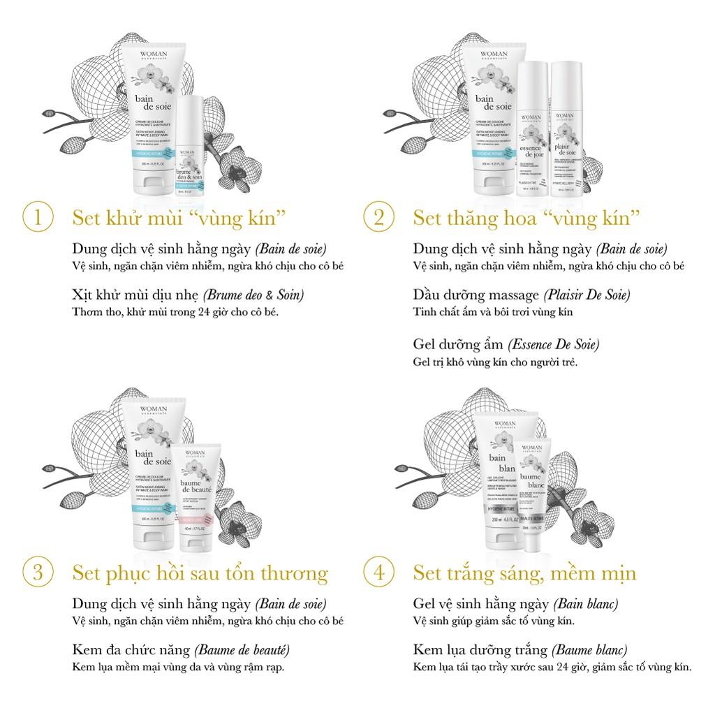 Dầu dưỡng ẩm vùng v-zone bị khô do mãn kinh, tiền mãn kinh Woman Essentials Plaisir De Soie 100ml