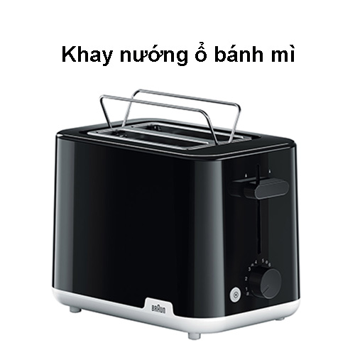 Máy nướng bánh mì Braun HT1010BK-Hàng chính hãng