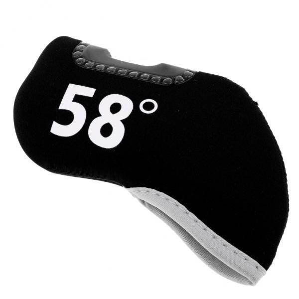 2-6pack Golf Club Iron Putter Headcover Head Cover Protector 58 Degree Black
