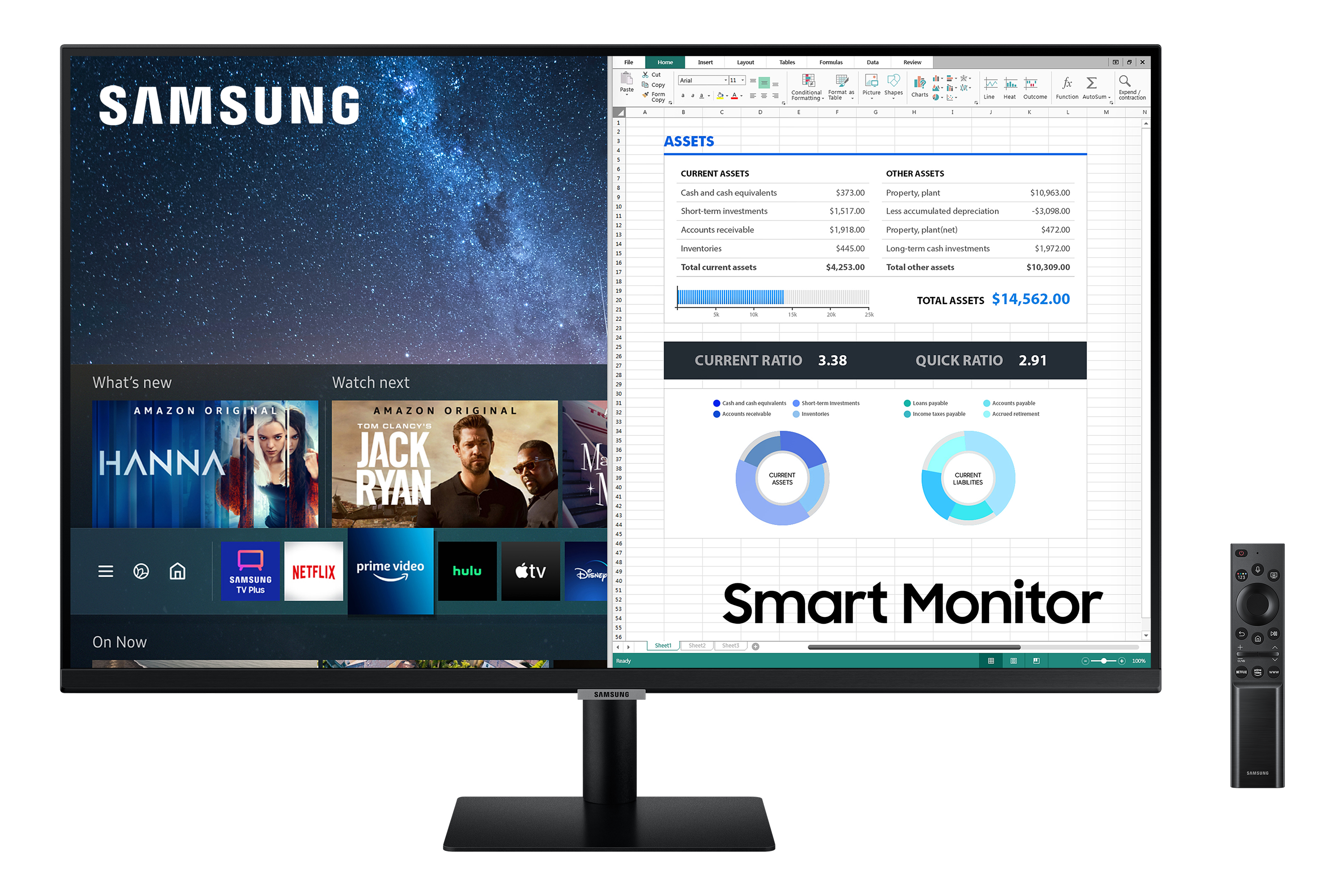 Màn Hình Thông Minh Smart Monitor Samsung LS32AM700UEXXV 32inch/UHD 4K (3840x2160) 8ms/60Hz/VA/Tích Hợp Loa/Hệ Điều Hành Tizen - Hàng Chính Hãng