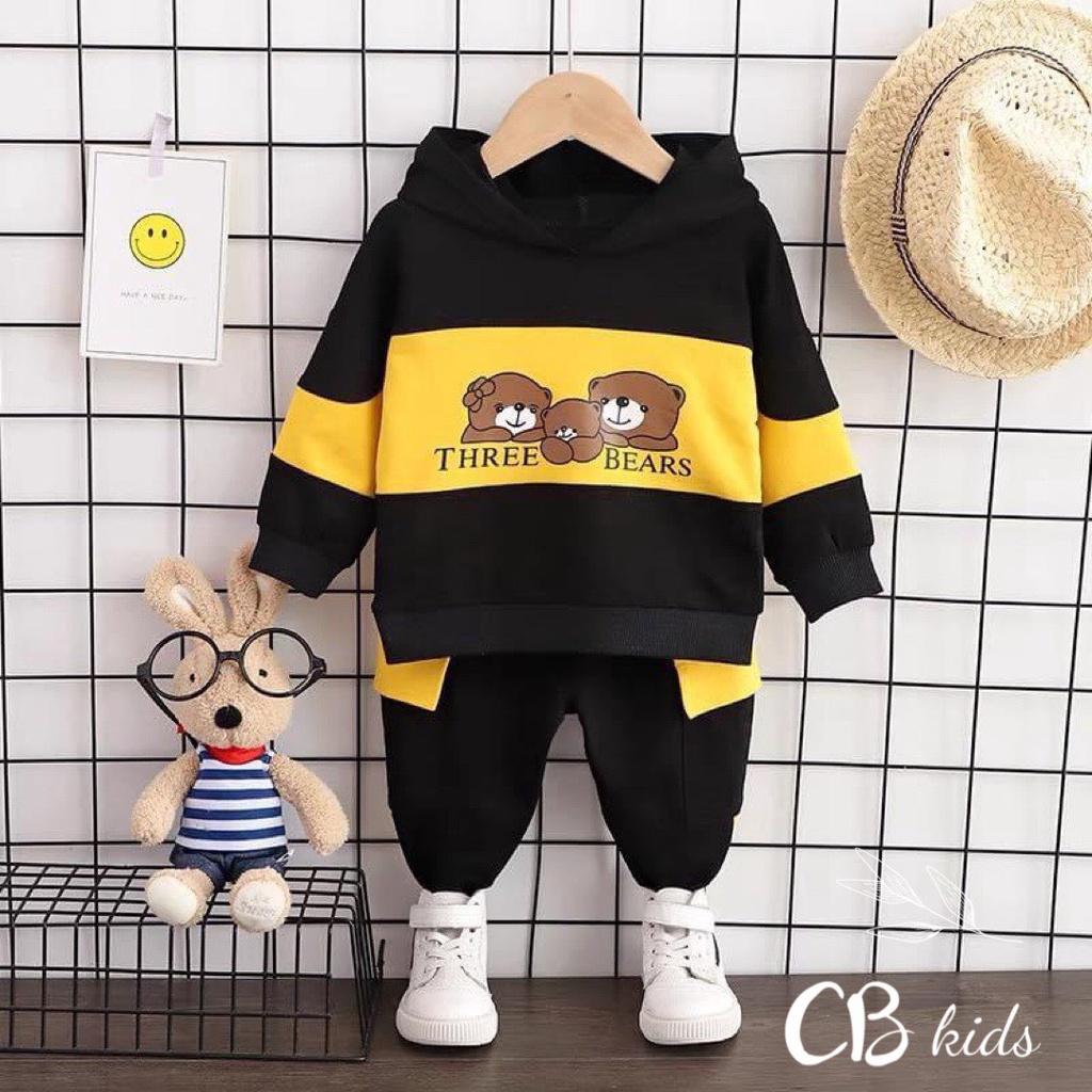 Set bộ thu đông da cá mũ phối màu BINO Kids, bộ da cá tàu túi hộp cho bé từ 10-20kg