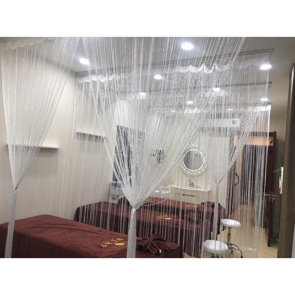 Rèm sợi kim tuyến sợi to , rèm spa 3mx3m