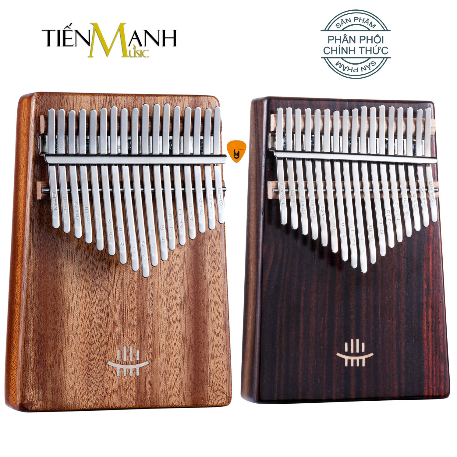 Đàn Kalimba 17 Phím Hluru KC-KO và KC-RW Chính Hãng (Gỗ Koa, Rosewood) Hàng Chính Hãng - Kèm Móng Gẩy DreamMaker