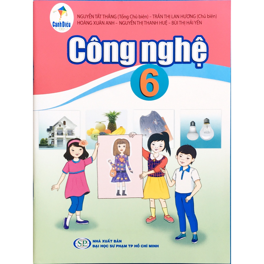 Sách - Công nghệ lớp 6 (Cánh Diều) và 2 tập giấy kiểm tra kẻ ngang ( xanh biển )