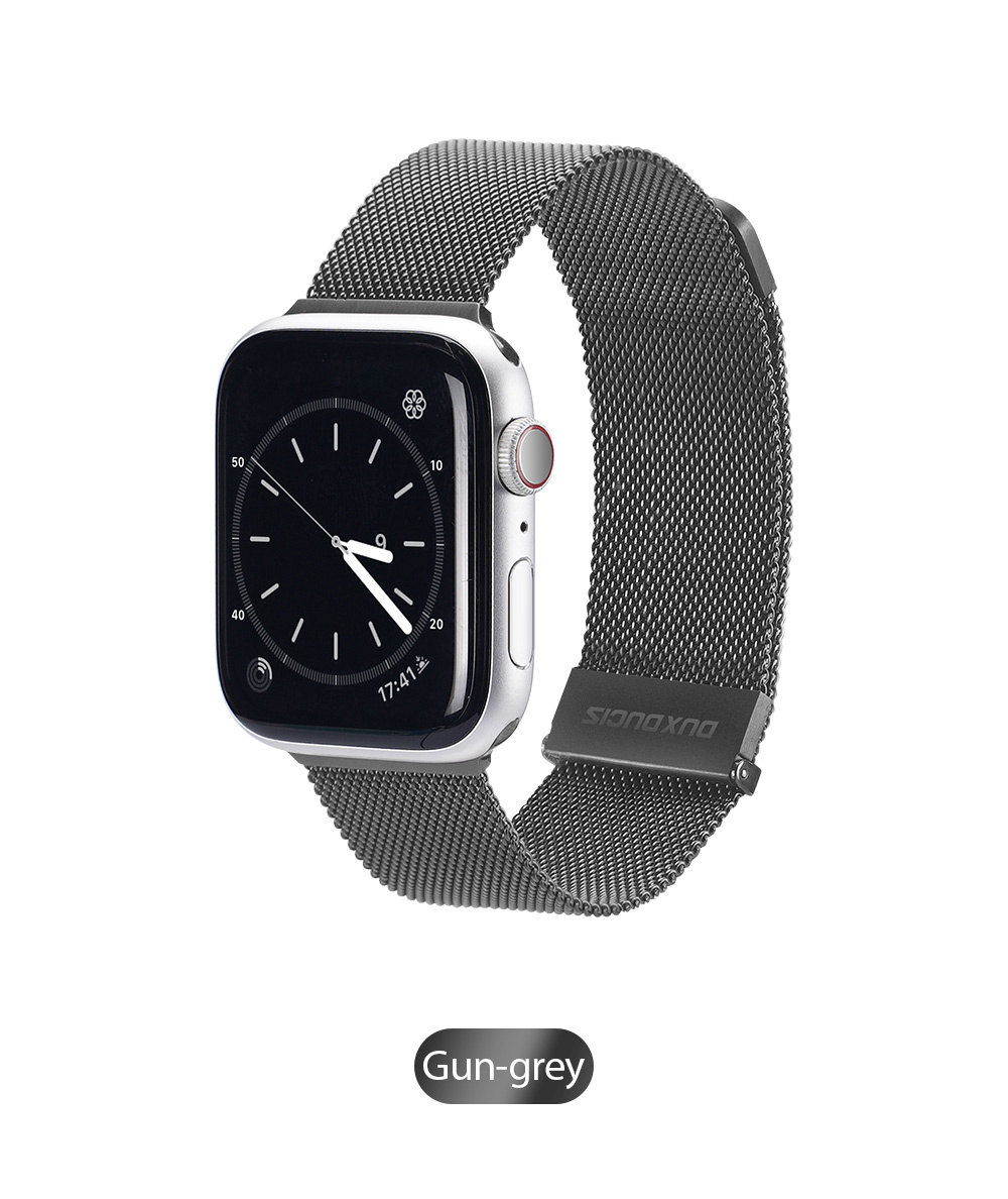 Dây Đồng Hồ Thép Lưới Dành Cho Apple Watch Dux Ducis Milanese Series- Hàng Chính Hãng