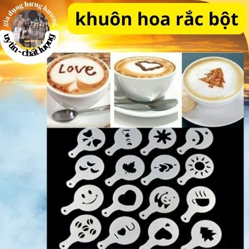 Miếng tạo hình bọt sữa cà phê