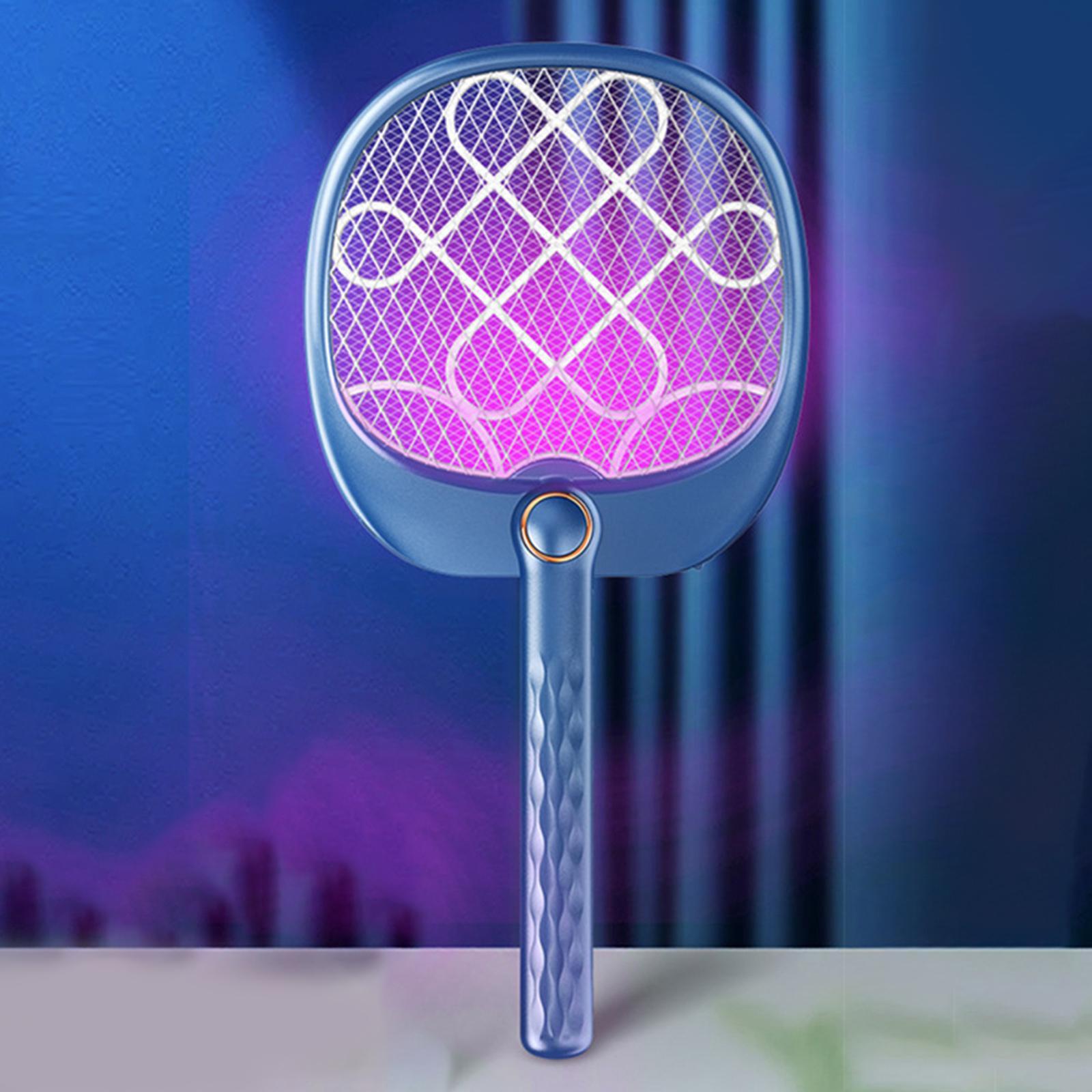 Handheld Folding Swatter Backyard Patio Blue