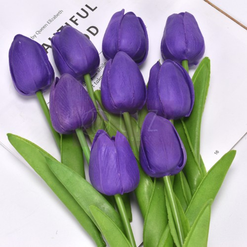 HOA GIẢ TULIP PU GIỐNG THẬT ĐẾN 99% LIZ4