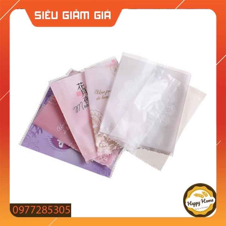 Túi đựng bánh trung thu hình thỏ ngắm trăng loại 50g 75g 100g set 50 túi