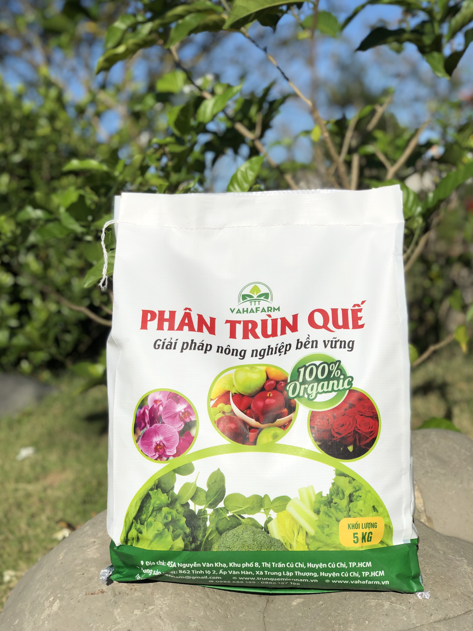 PHÂN TRÙN QUẾ GIẢM ẨM VAHAFARM BAO (5KG)