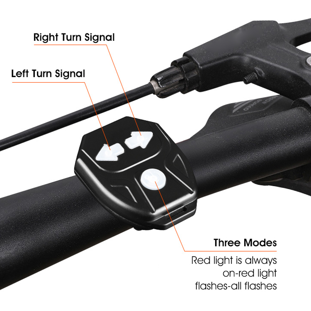 Đèn xi nhanh xe đạp phía sau USB điều khiển không dây, dễ vận hành