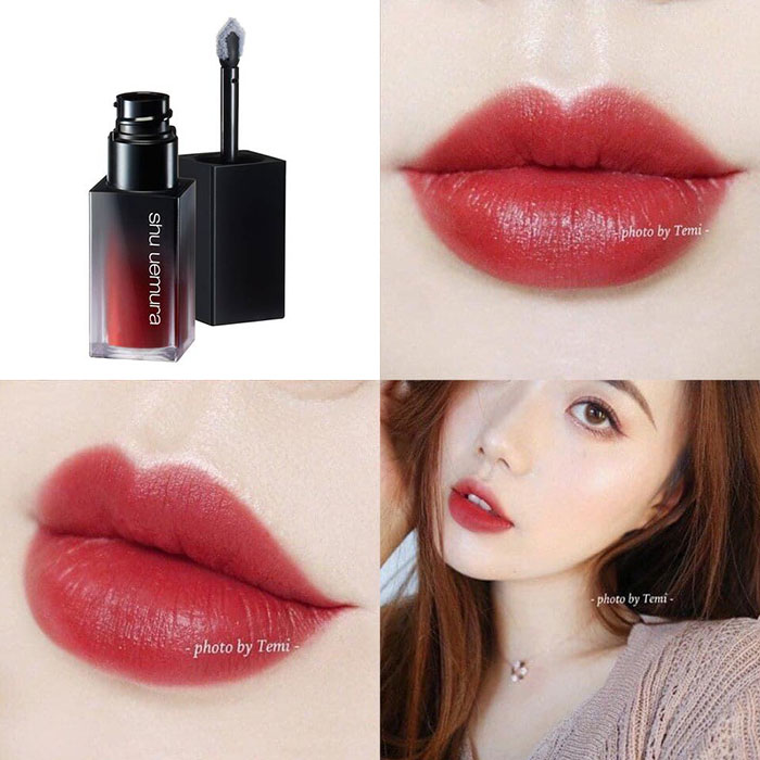 Son Shu Uemura Rouge Unlimited Liquid Matte M RD 03 Màu Đỏ Mận (Chất Son Kem Lì)