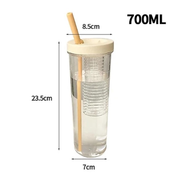 Bình nước thể thao có ống hút và lọc siêu hót
