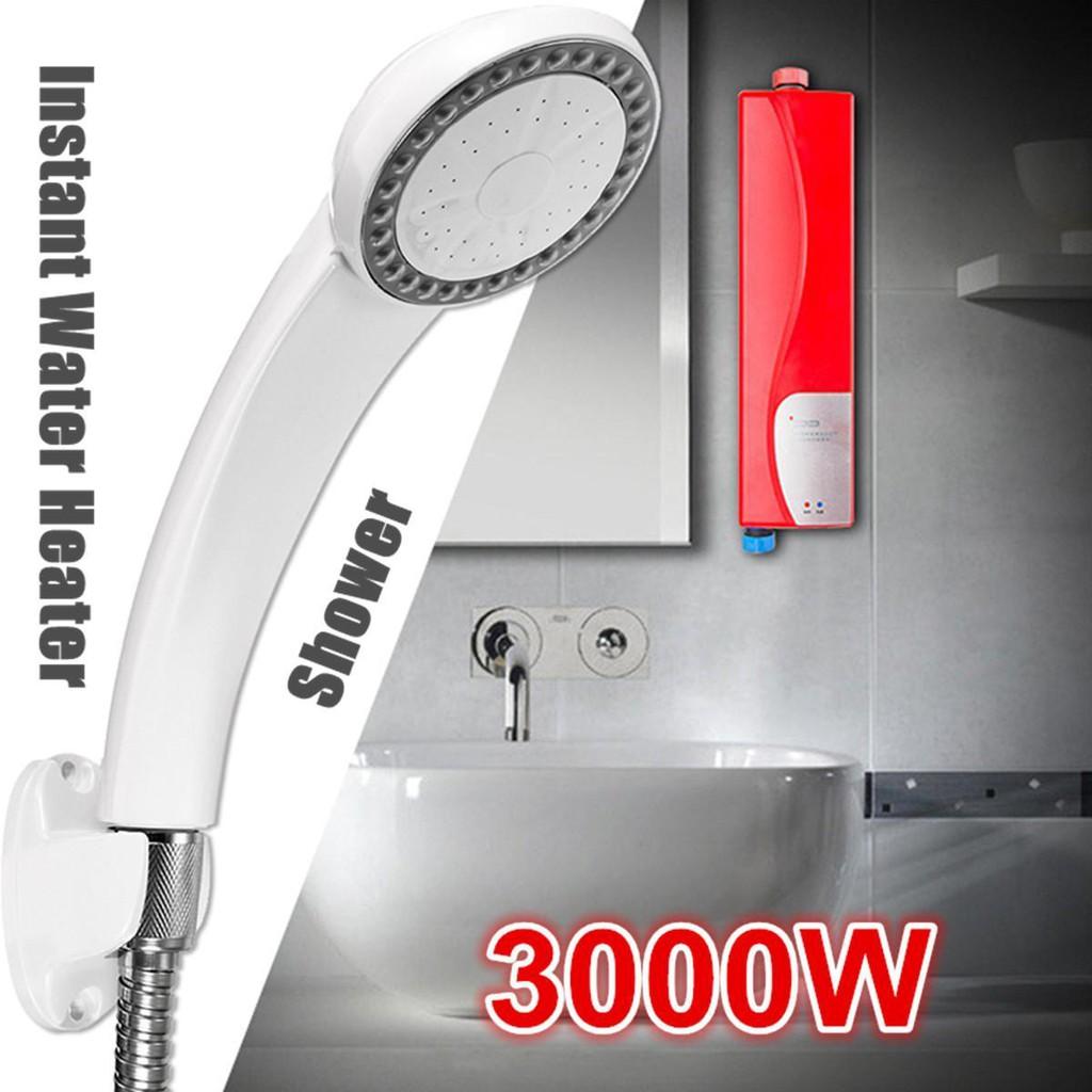 Bộ máy nước nóng IPP 3000w nhỏ gọn kèm Vòi sen (Trắng)