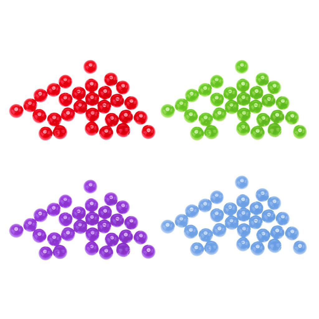 30pcs 6mm Fishing Large Fishing Beads Carp Fishing Stop Rigs Beads