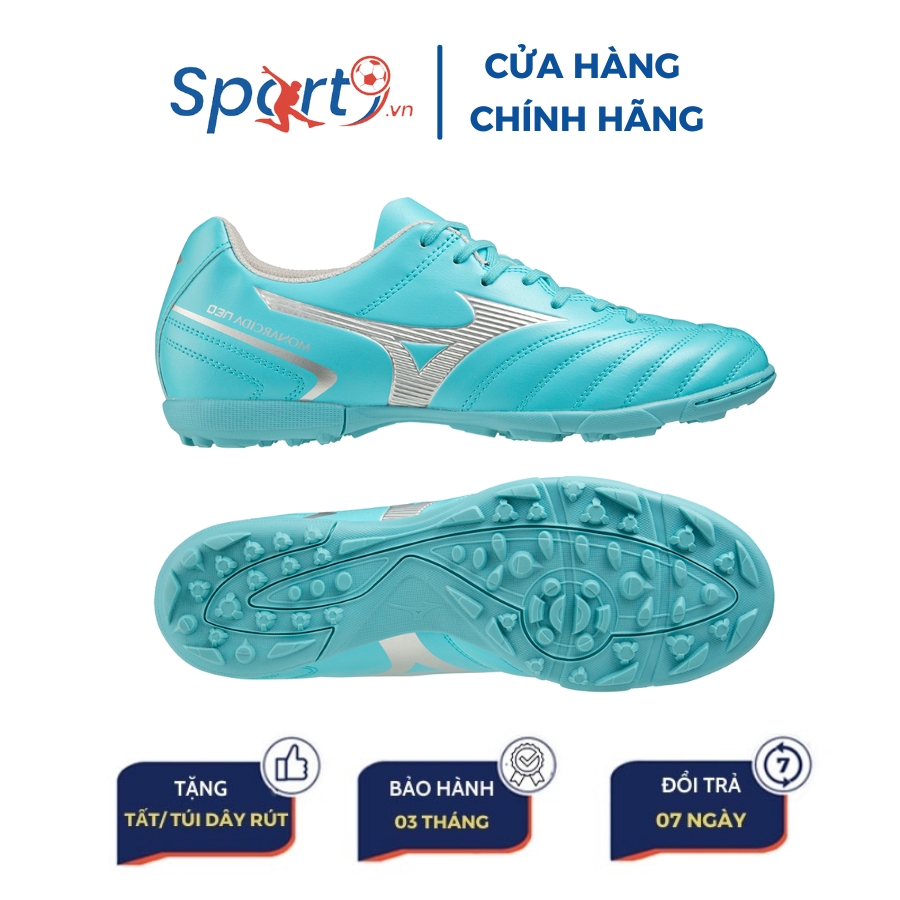 Giày đá bóng Mizuno Monarcida Neo II Select AS - P1GD232525 - Xanh Ngọc Bạc