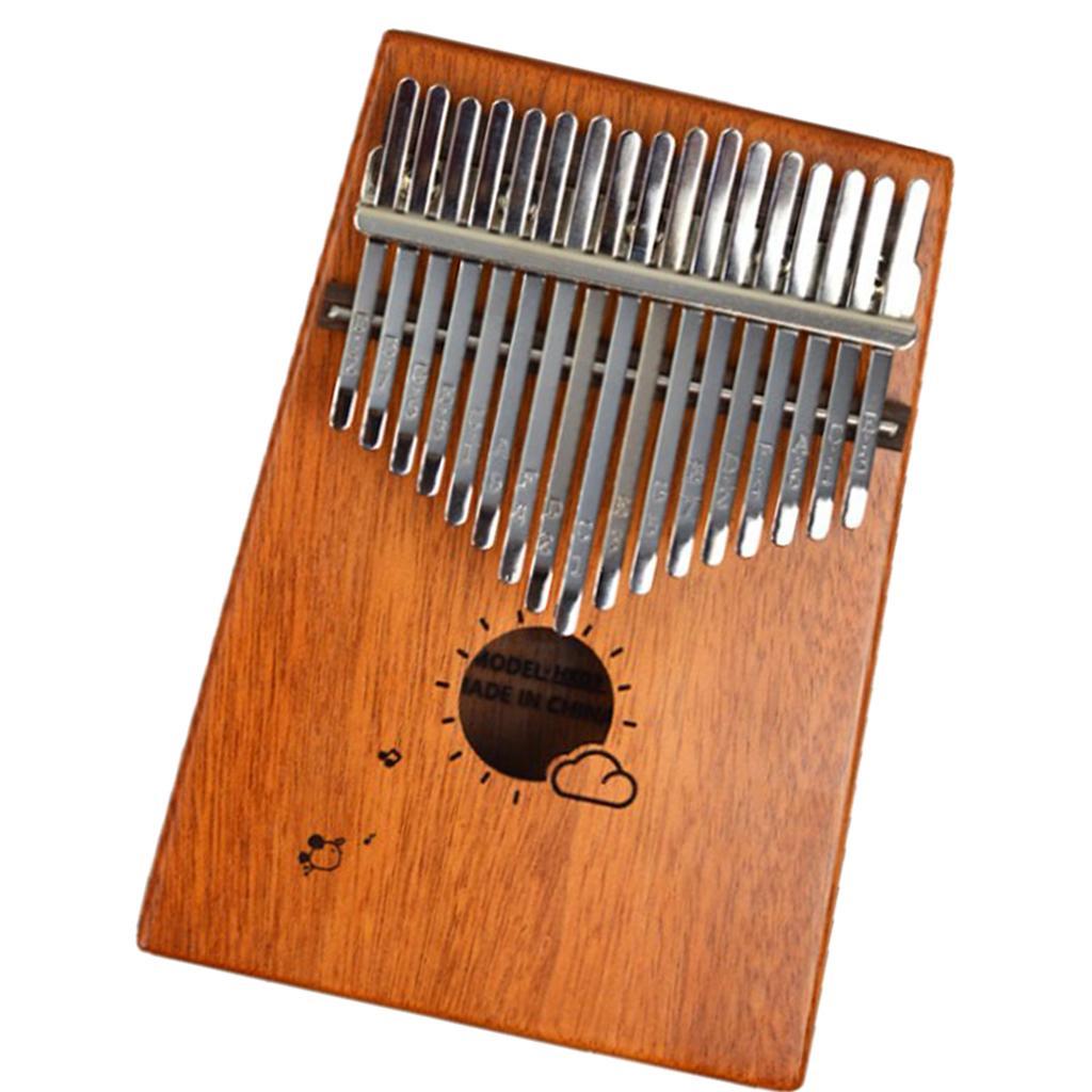 Wooden 17 Keys Kalimba Thumb Piano Musical Instrument Accessory for Piano Lovers