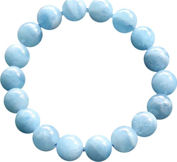Vòng Aquamarine  Myanmar 10mm Ngọc Quý Gemstones VT129