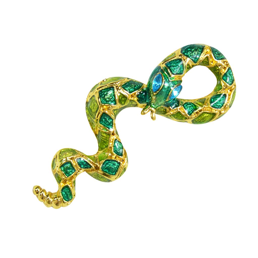 Exquisite Corsage Pin Scarf Clip Clothing Jewelry Accessory Snake Shape