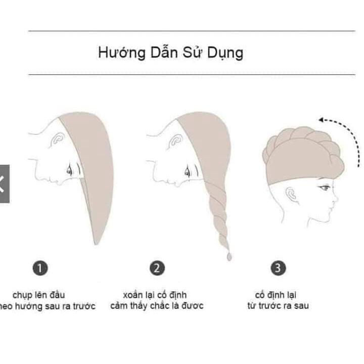 Khăn ủ tóc, khăn lau khô đầu thấm hút siêu đẹp dài 61cm