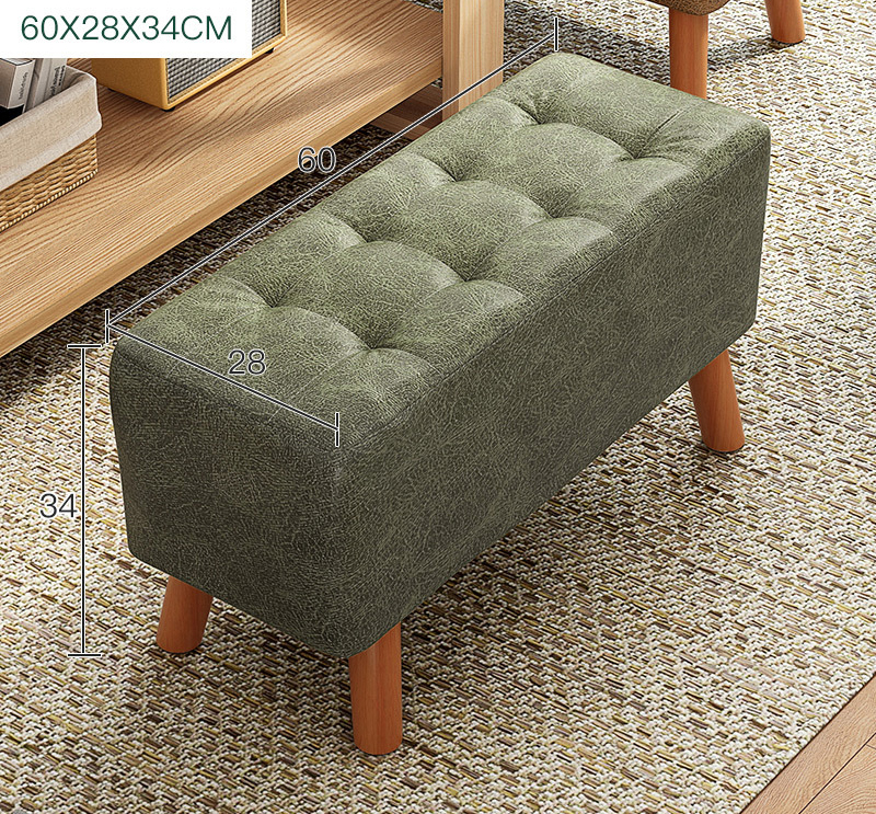 Ghế đôn sofa đệm xốp bọt biển mềm mại, đôn bàn trang điểm phòng khách phong cách Bắc Âu sang trọng hiện đại, trẻ trung