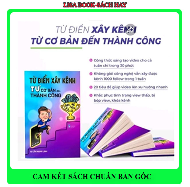 Sách-Combo: Từ điển xây kênh từ cơ bản đến thành công- Sách chính hãng và kẹp điện thoại