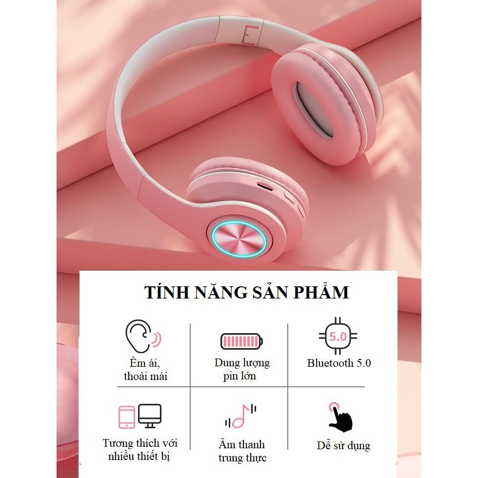 Tai Nghe Chụp Tai ️️ Tai Nghe Bluetooth Âm Thanh Sống Động - Tai Nghe Không Dây Iboom B39 Phong Cách Trẻ Trung