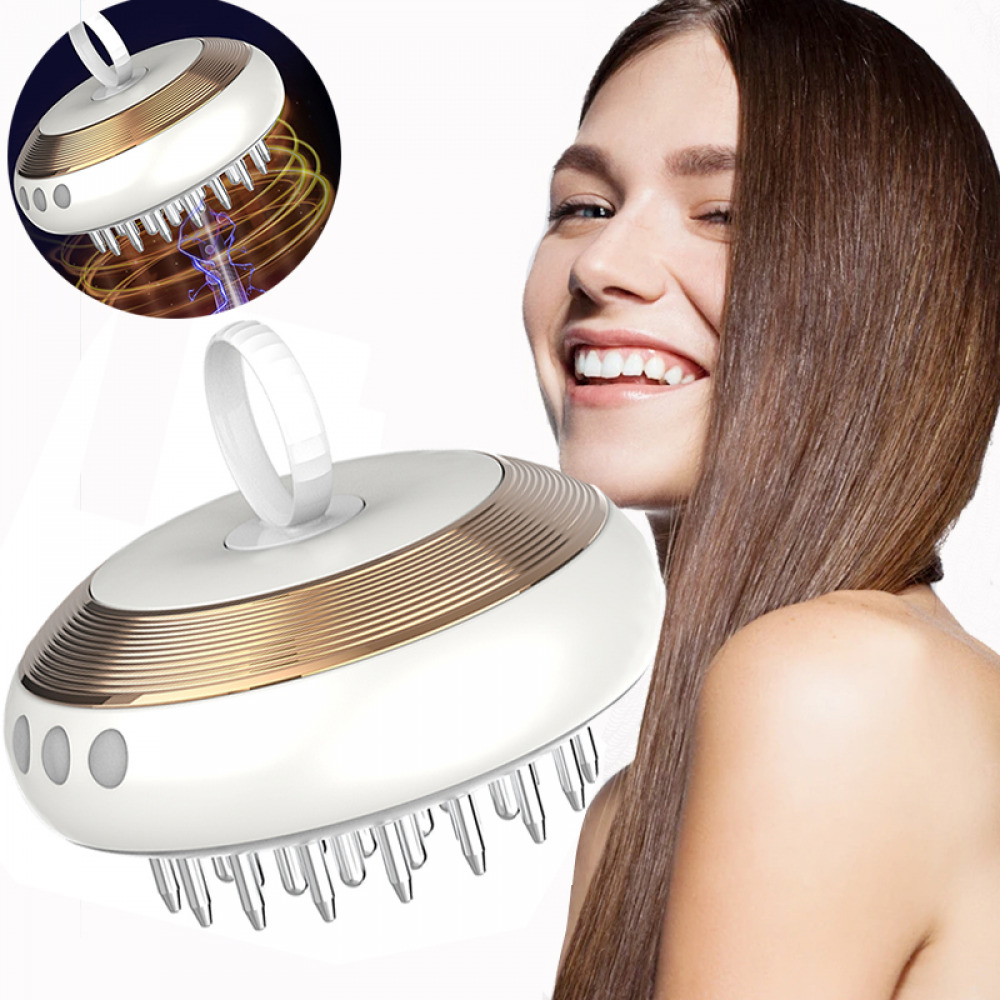 UbodyOasis Lược massage rung động vi dòng EMS Lược đèn LED đánh thức nang tóc ánh sáng đỏ Lược đánh thức da đầu bằng điện thông minh Dụng cụ lược chống rụng tóc