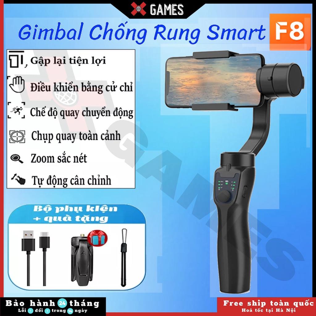 Gimbal F8 3 AXIS cao cấp - chống rung siêu cấp - hỗ trợ các dòng điện thoại smart phone, Tay cầm gymbal chống rung