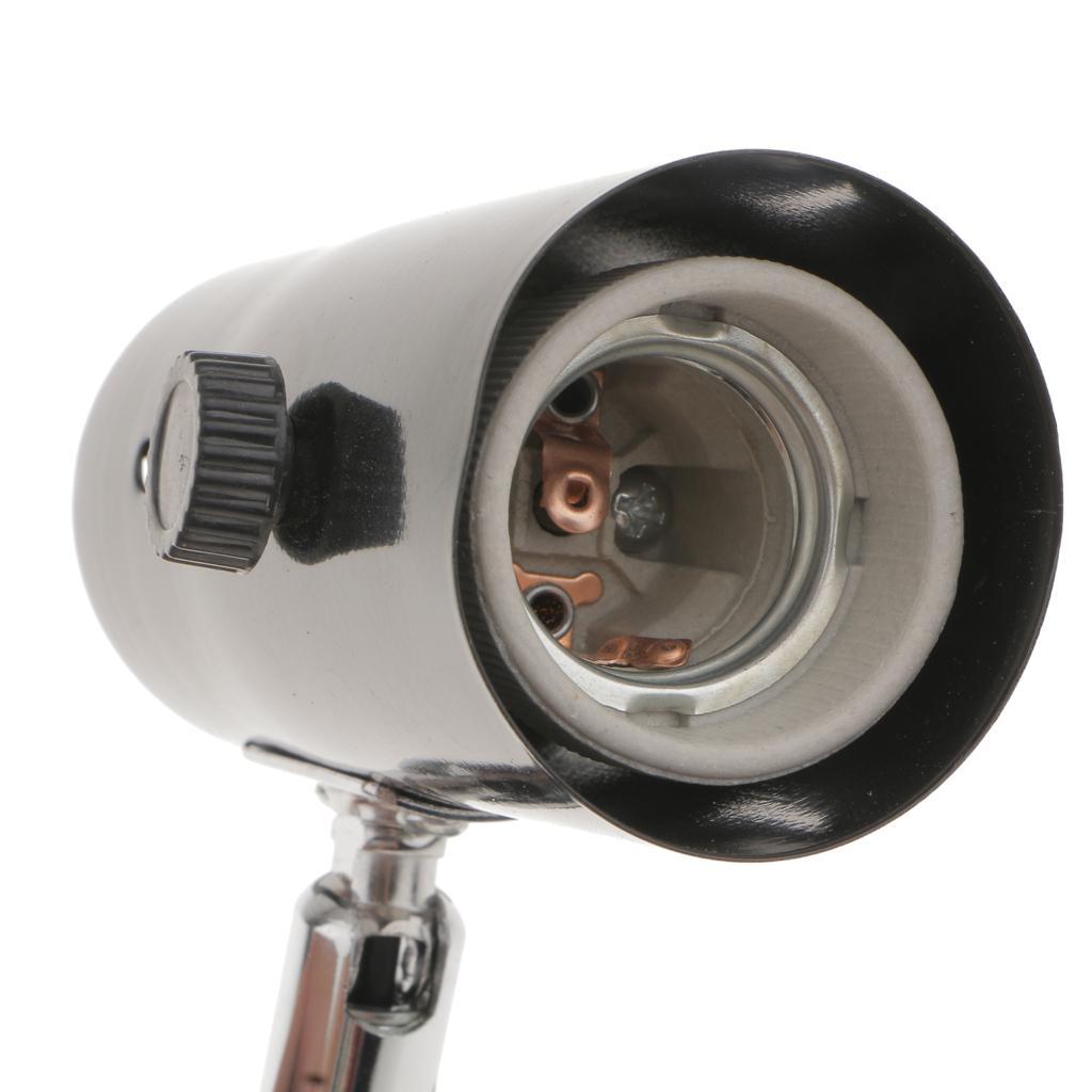 Lovoski Reptile Ceramic Heat Light Bulb Holder Lamp Holder E27 AU Plug Black