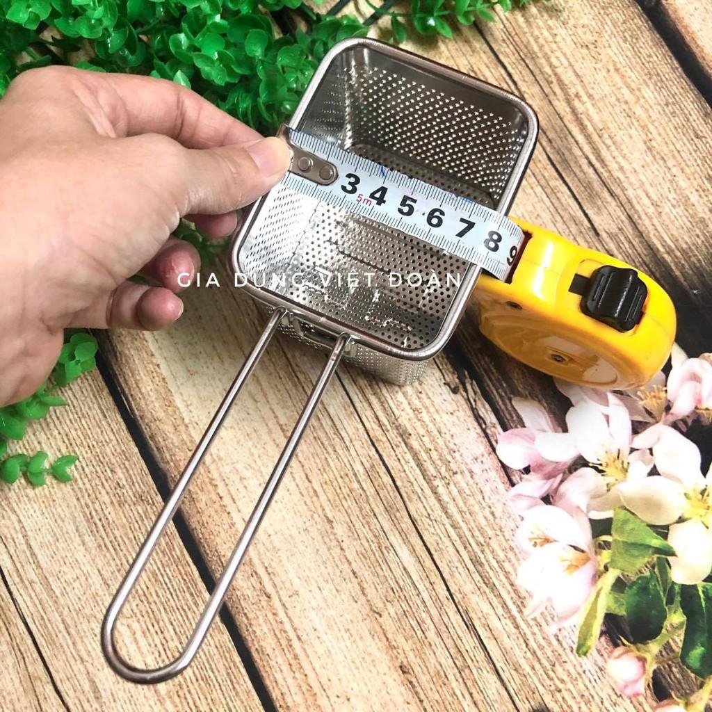 Rổ Lưới Chiên - Inox Dày Không Rỉ  Nhiều Size Giá Tốt- Dụng Cụ Nhà Bếp