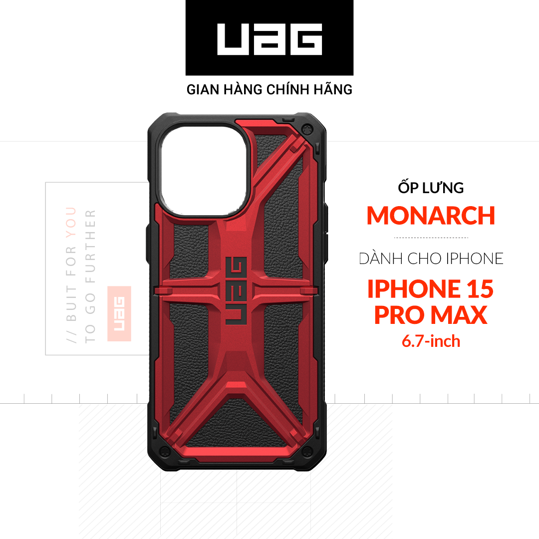 Ốp Lưng Chống Sốc UAG Monarch Cho iPhone 15 Pro Max Hàng chính hãng