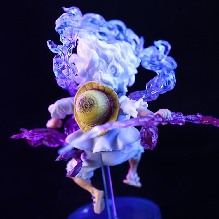 Mô Hình Luffy Gear 5 Cầm Sét 10Cm Mô hình One Piece Cao Cấp, Figure Mô Hình Anmie One Piece Luffy Vua Hải Tặc