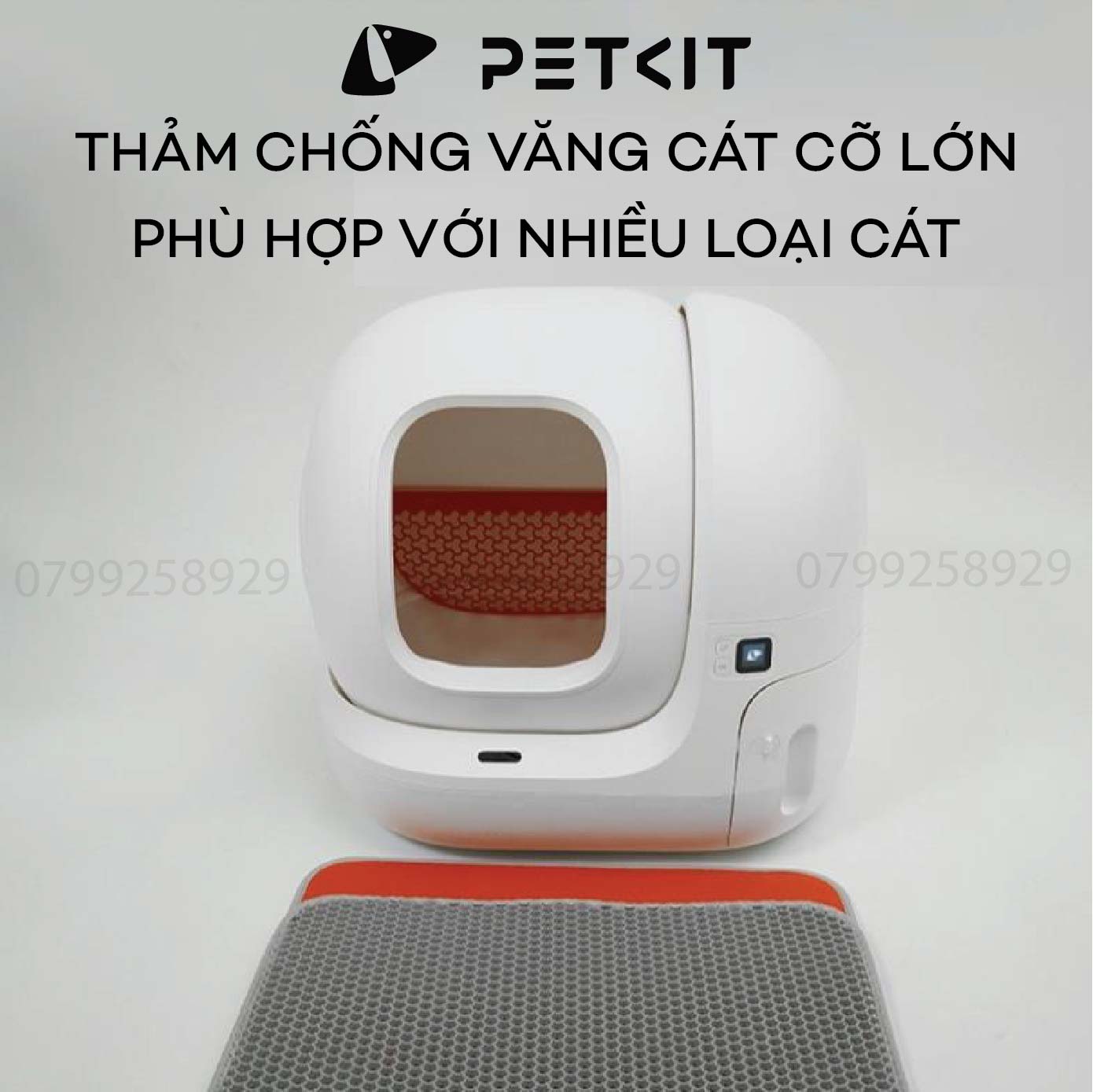 Thảm Chống Văng Cát Dùng Cho Máy Vệ Sinh Tự Động Petkit Pura Max Pura X