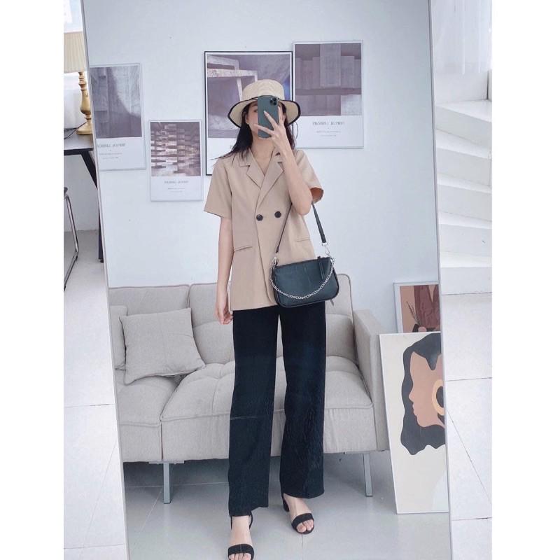 Áo blazer cộc tay