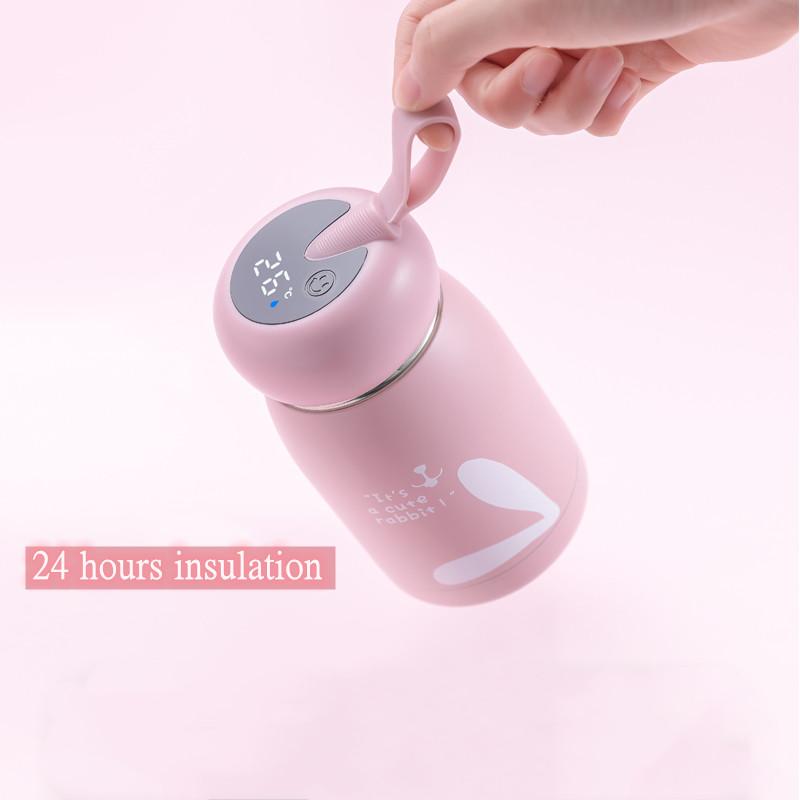 Dễ Thương Giữ Nhiệt Màu Thép Không Gỉ 304 Kawaii Nước Hút Chân Không Bình Cà Phê Sữa Nước Trà Tumbler Cô Gái Trẻ Em Quà Tặng 320ML
