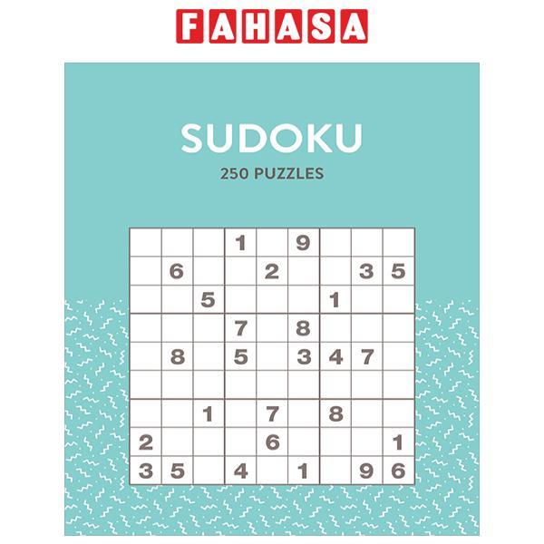 Sách ngoại văn: 250 Puzzles - Sudoku - Pastel Blue