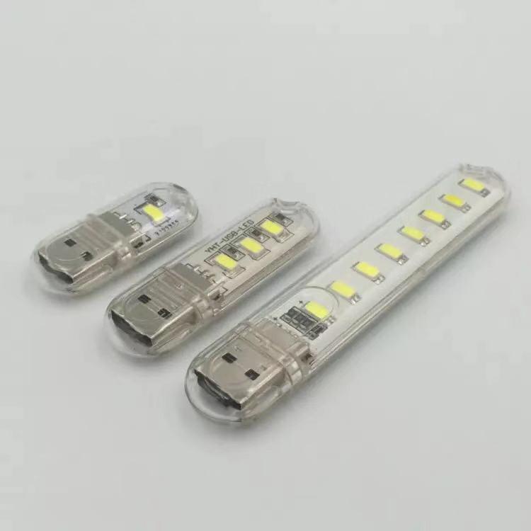 Thanh đèn LED mini gồm 3bóng/8bóng/5bóng cổng cắm USB thích hợp để bàn học